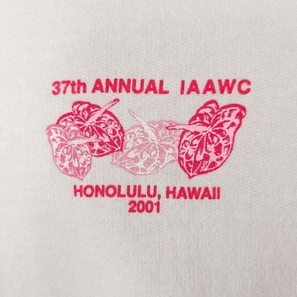 Vintage International Womens Conference Sweatshirt Mens Size Large White Y2K - Picture 3 of 6